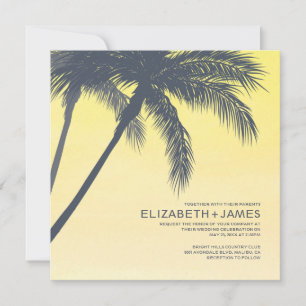 Palm Trees Wedding Invitations