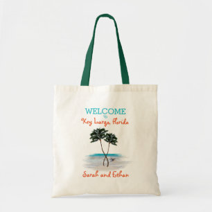 Palm Trees Weekend Wedding Welcome Tote Bag