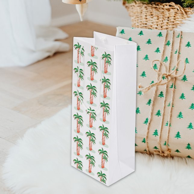 Palm Trees Wine Gift Bag (Creator Uploaded)
