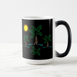 Palm Trees With Sun Coffee Mug