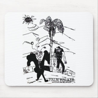 palm walker print mouse mat