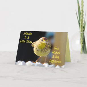 Palm Warbler Backyard Bird Personalised  Card