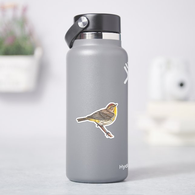 Palm Warbler Sticker (HydroFlask)