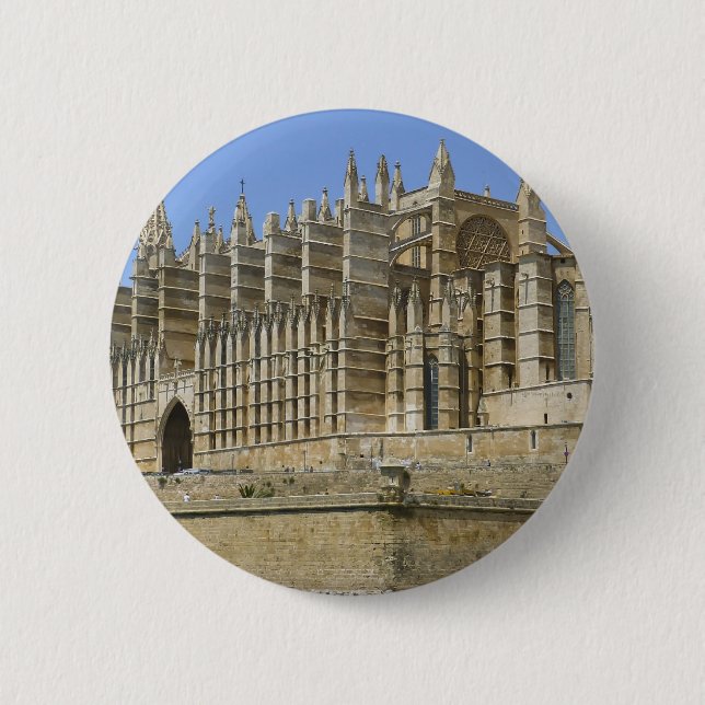 Palma Cathedral 6 Cm Round Badge (Front)