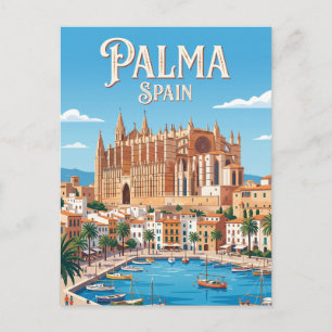 Palma Cathedral Spain Postcard
