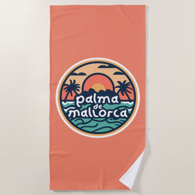 Palma de Mallorca Beach Towel (Front)