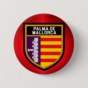 Palma de Mallorca Flag 6 Cm Round Badge