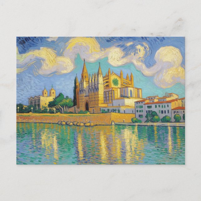 Palma de Mallorca Painting Postcard (Front)