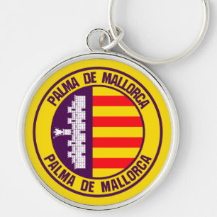 Palma de Mallorca Round Emblem Key Ring