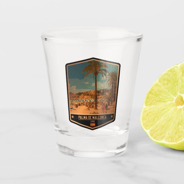 Palma de Mallorca Shot Glass (Front)