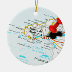 Palma de Mallorca, Spain Ceramic Tree Decoration