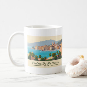 Palma de Mallorca Spain Pastel Travel Coffee Mug