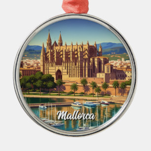Palma de Mallorca Spain Travel Metal Tree Decoration
