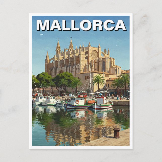 Palma de Mallorca Spain Travel Postcard (Front)