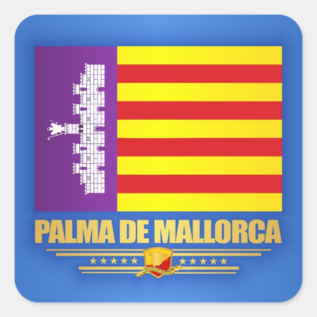 Palma de Mallorca Square Sticker (Front)