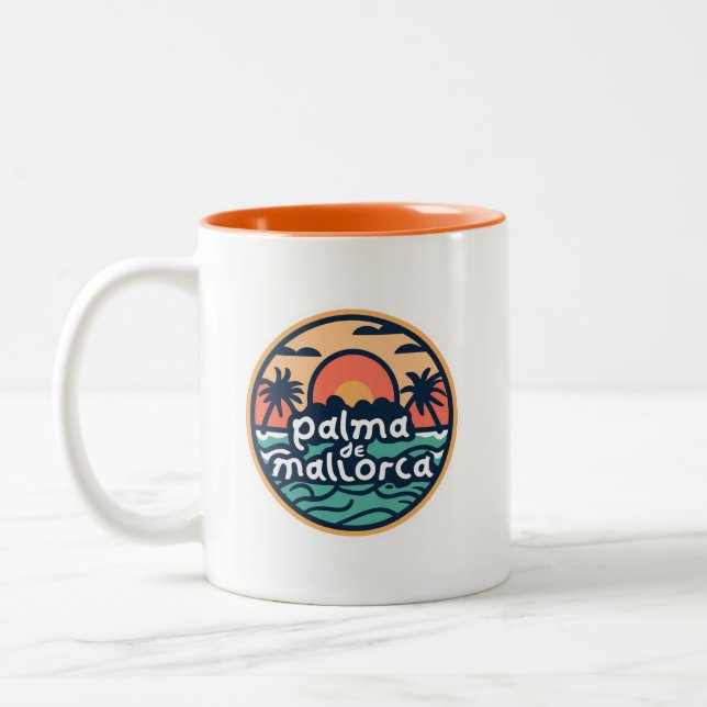 Palma de Mallorca Two-Tone Coffee Mug (Left)