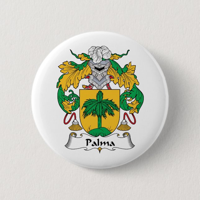 Palma Family Crest 6 Cm Round Badge (Front)