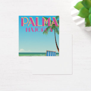 Palma Majorca Beach holiday poster