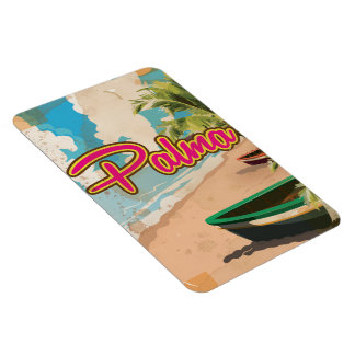 Palma Vintage vacation Poster Magnet