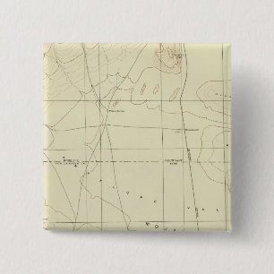 Palmdale quadrangle showing San Andreas Rift 15 Cm Square Badge