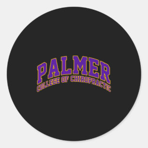 Palmer College Of Chiropractic Athletics Vintage A Classic Round Sticker