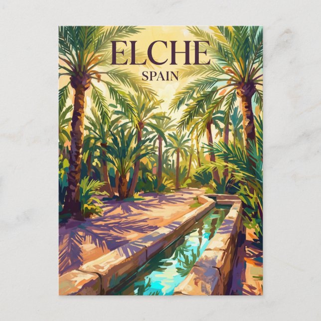 Palmeral of Elche Spain Postcard (Front)