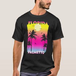 Palmetto Florida Fl Summer Vintage Sunset T-Shirt