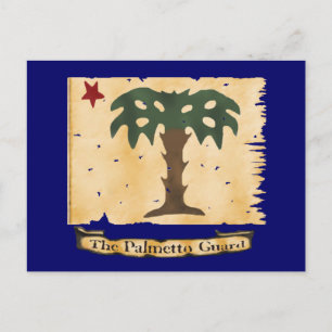 Palmetto Guard Flag Postcard