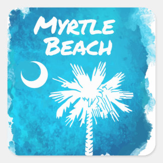 Palmetto Paint Splatter Square Sticker