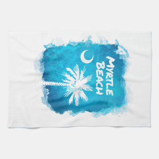 Palmetto Paint Splatter Tea Towel