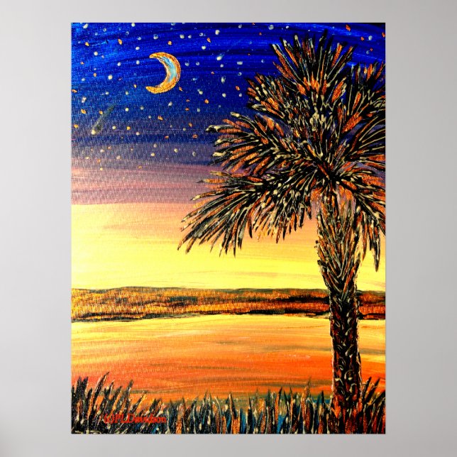 Palmetto Sunset Poster (Front)