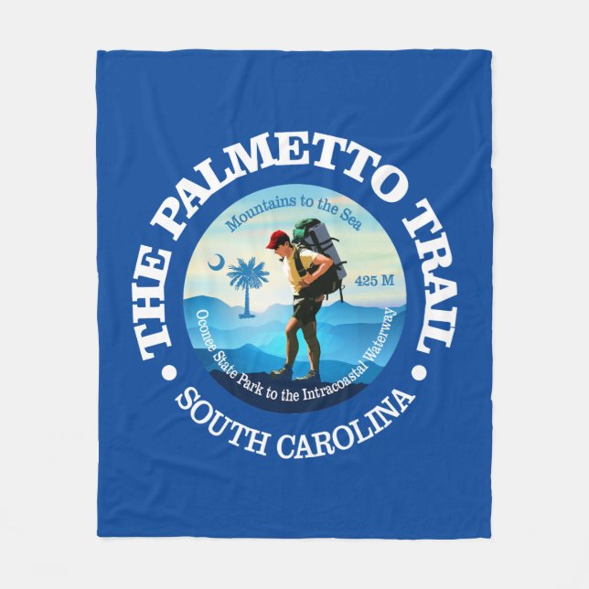 Palmetto Trail (C) Fleece Blanket (Front)
