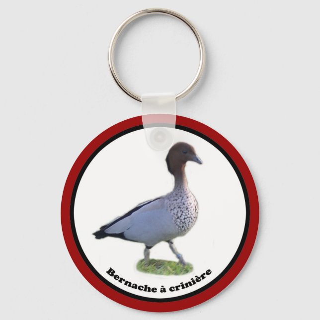 palmipèdes d'ornement collector (bernache à criniè key ring (Front)