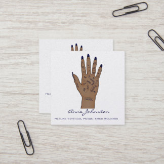 Palmistry Occult Square Business Card