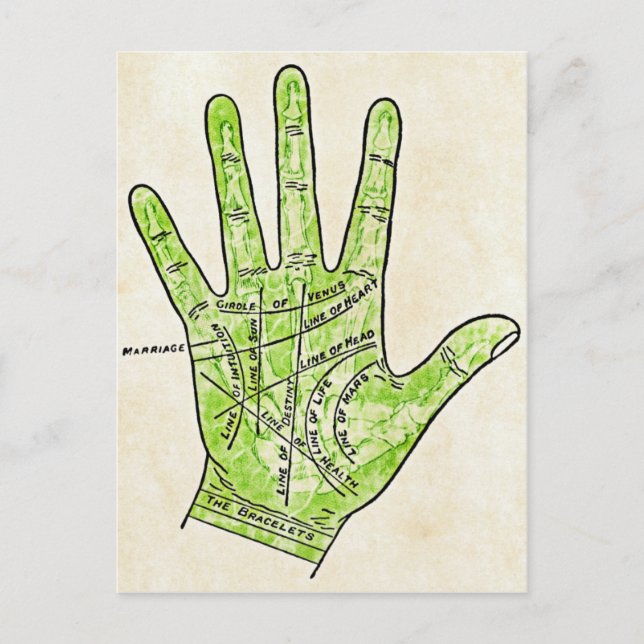 Palmistry Postcard (Front)