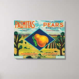 Palmitas Pear Crate LabelAntelope Valley, CA Canvas Print