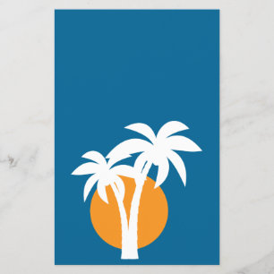 Palms and orange sun flyer