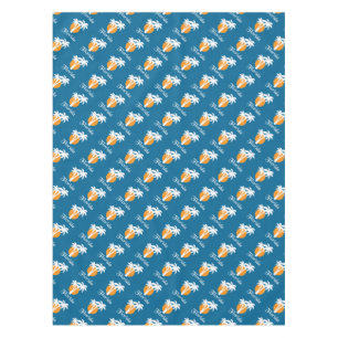 Palms and orange sun tablecloth