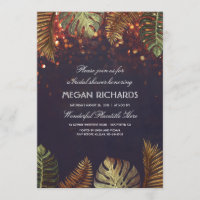 Palms and String Lights Beach Bridal Shower