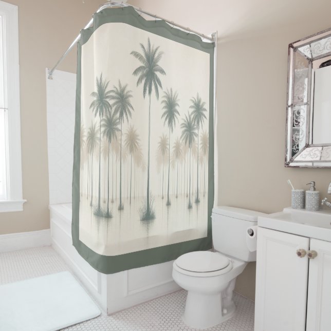 Palms Boulevard  Shower Curtain (In Situ)