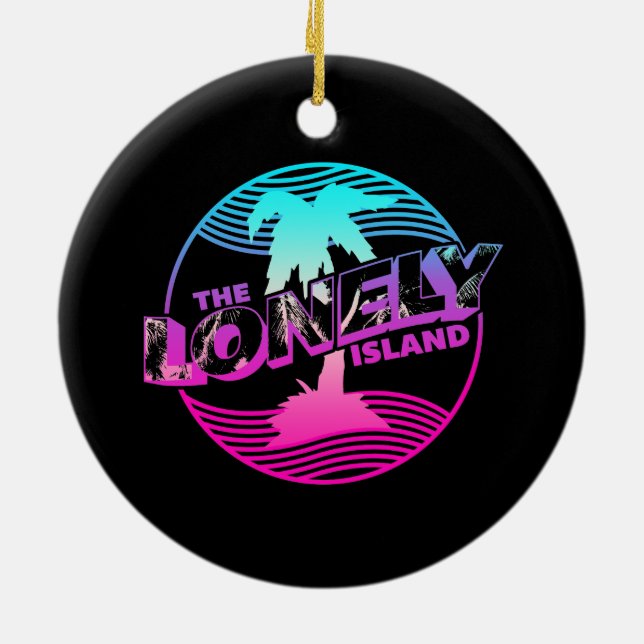 Palms Ceramic Tree Decoration (Back)