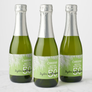Palms Green Birthday Mini Sparkling Wine Label