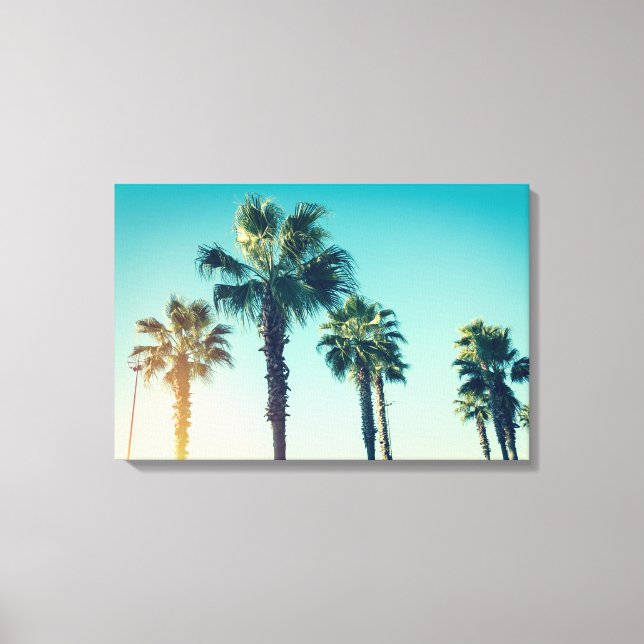 Palms in Batumi Georgia Canvas Print (Front)