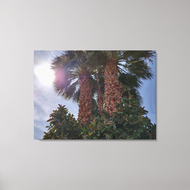 PALMS IN THE DESERT 1 CANVAS PRINT (Front)