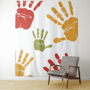 palms paint tapestry