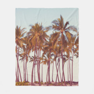 Palms plantation fleece blanket
