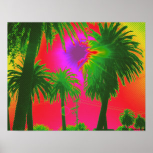 "Palms" Poster - Size Small (17" x 13")