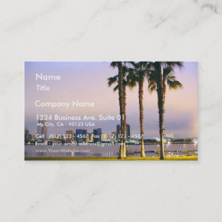 Palms Trees On Piers Business Card