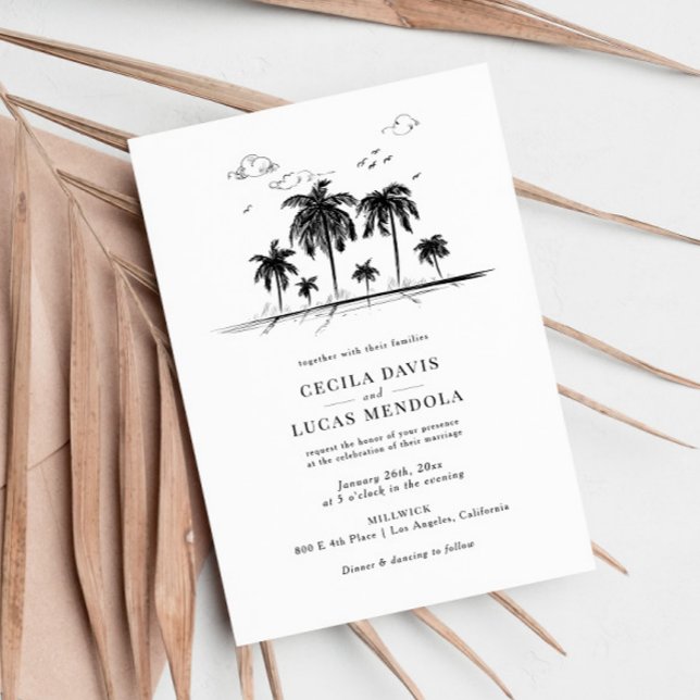 Palms Wedding Invitation (Creator Uploaded)