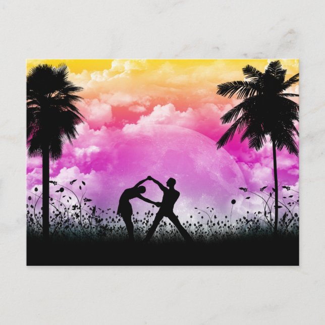 Palmtree Romance Postcard (Front)